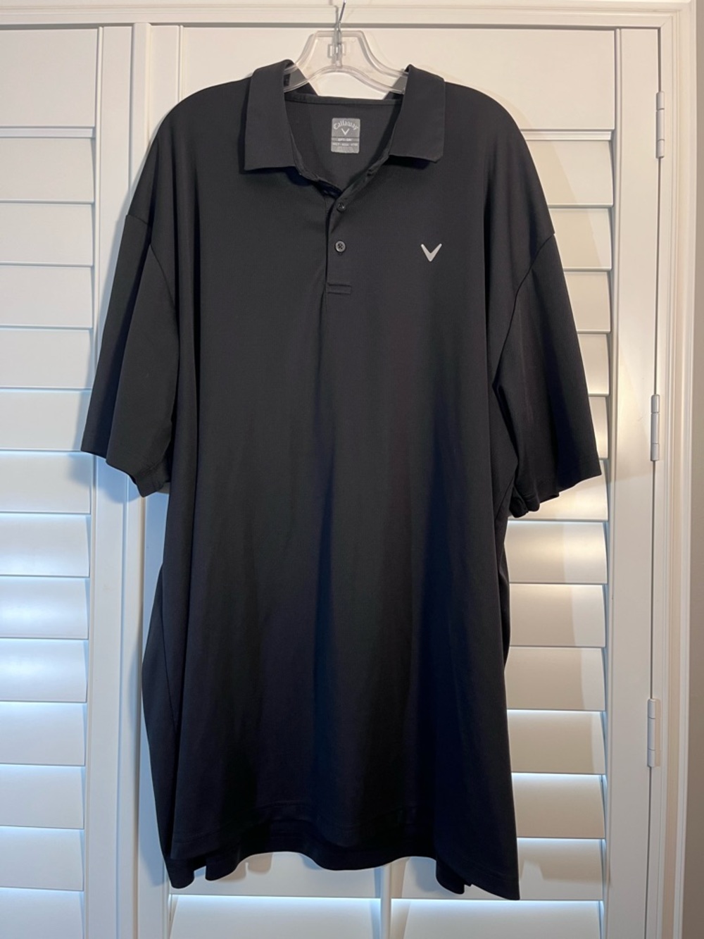 Callaway Black Men's Golf Polo with Subtle Logo